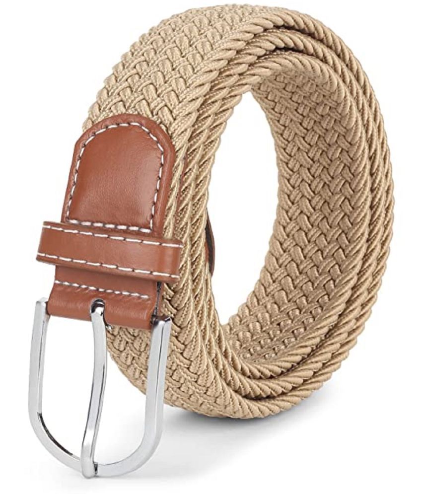     			PlayHORN - Beige Canvas Men's Casual Belt ( Pack of 1 )