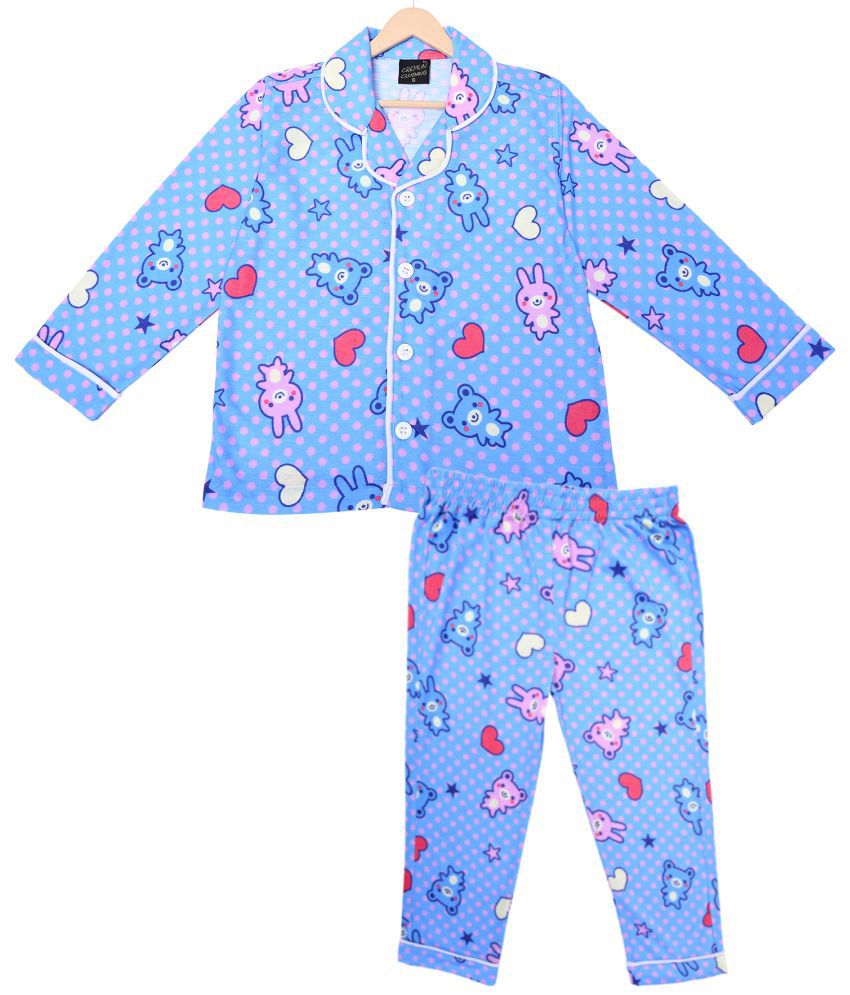     			Printed Night Suit for Kids by Cremlin Clothing for Boys