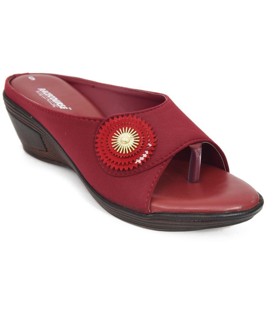     			Racecourse - Maroon Women's Slip On Heels