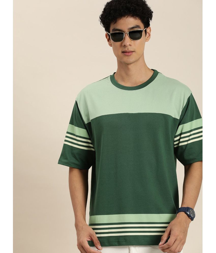     			Dillinger - Green Cotton Oversized Fit Men's T-Shirt ( Pack of 1 )