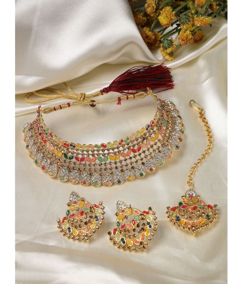     			Sukkhi Multi Color Alloy Necklace Set ( Pack of 1 )