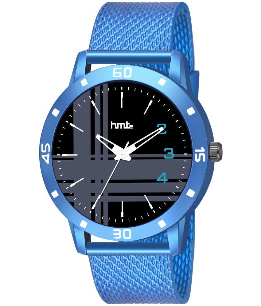     			HMTe - Blue Plastic Analog Men's Watch