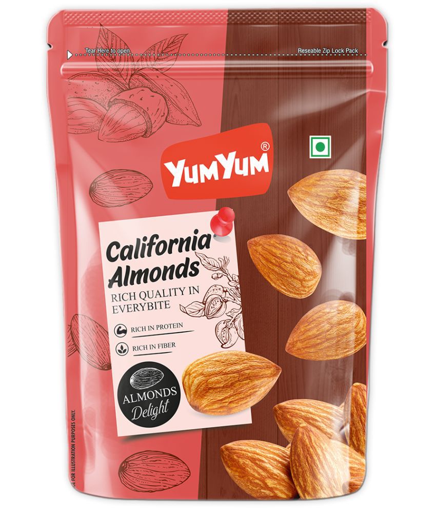     			YUM YUM 500g Premium California Almonds, Badam Dry Fruits