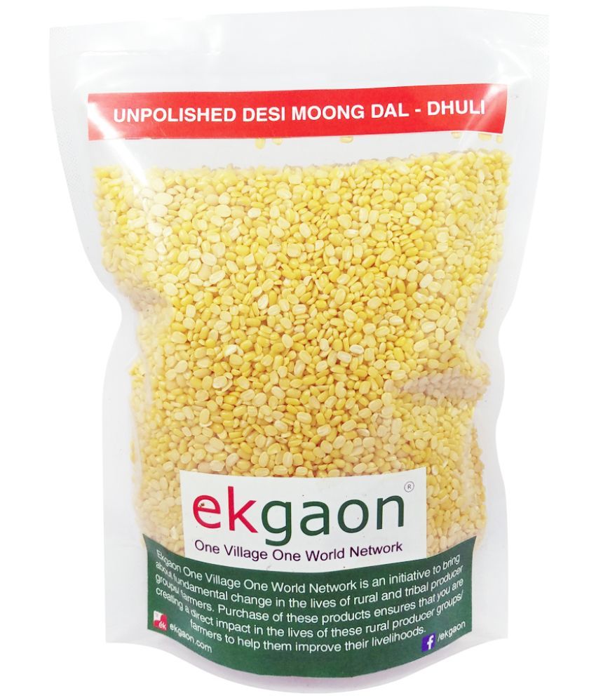     			Ekgaon Unpolished Desi Moong Dal - Dhuli 450 gm