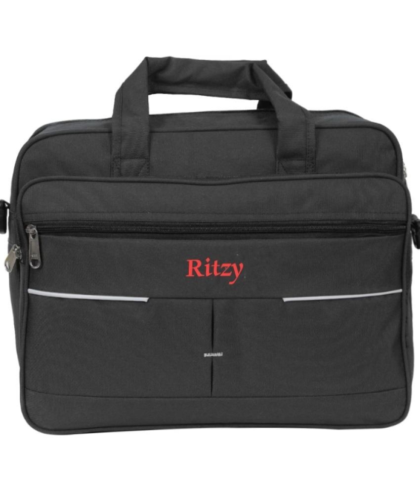     			Ritzy - Black Polyester Office Bag