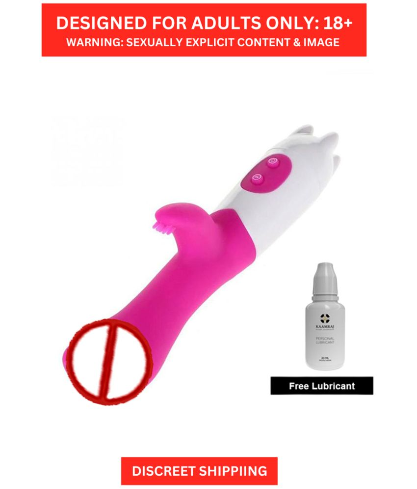     			Naughty Nights 7 Inch Mini Rabbit Vibrating Dildo - Waterproof, Skin Safe Silicon, and Mood Enhancer for Women