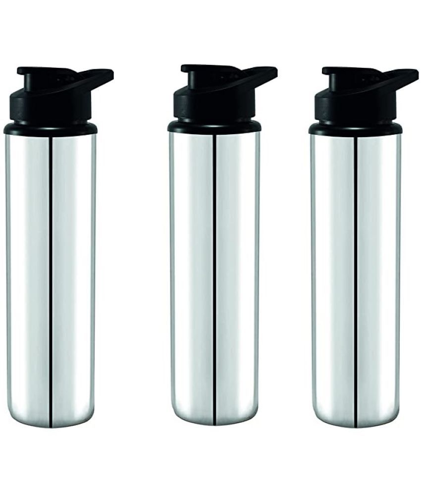     			PIQUANT KITCHENWARE Eco Sipper Silver Sipper Water Bottle 900 mL ( Set of 3 )