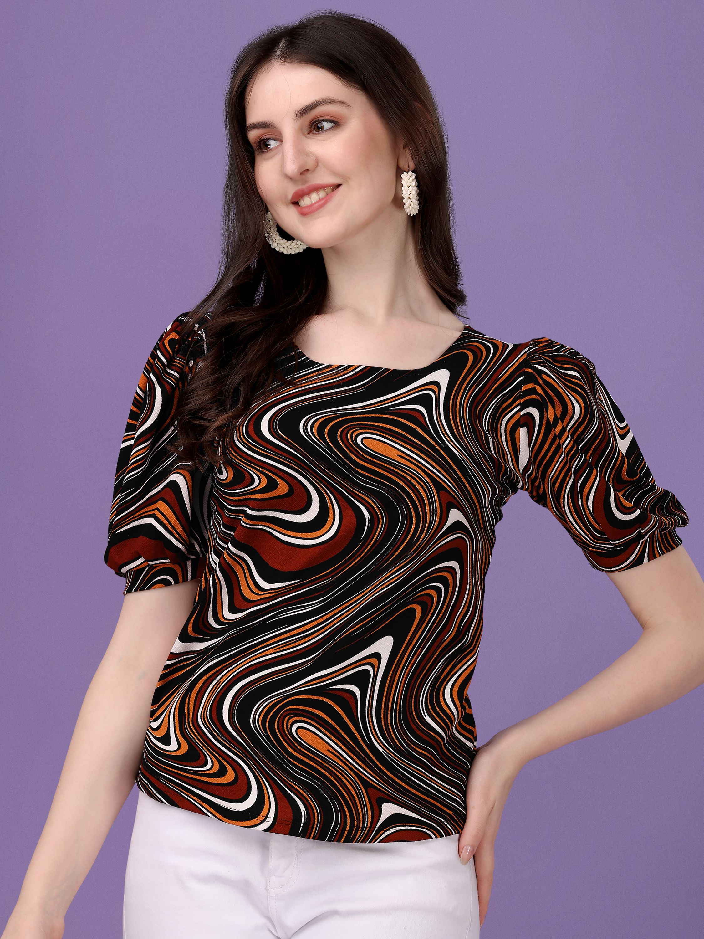     			Sheetal associates - Multicolor Polyester Women's Regular Top ( Pack of 1 )