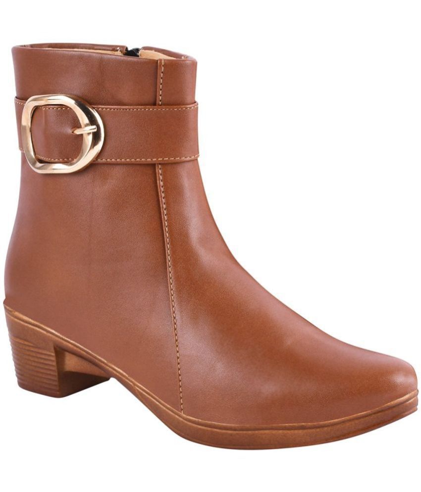     			Shoetopia - Brown Women's Ankle Length Boots