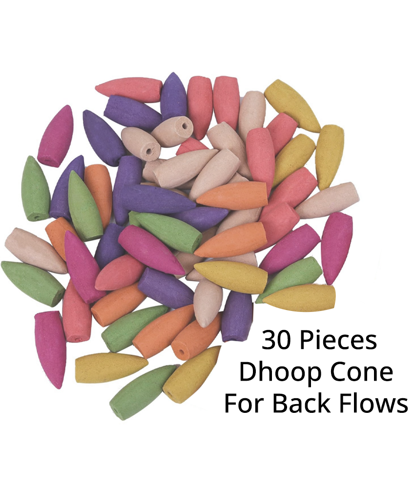     			Khushi Enterprises - Incense Dhoop Cone For Back Flows 30 Pieces