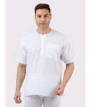 Maharaja - White Cotton Men's Regular Kurta ( Pack of 1 )