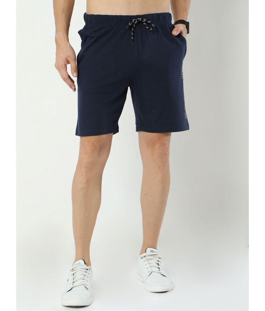     			Ardeur - Navy Cotton Blend Men's Shorts ( Pack of 1 )
