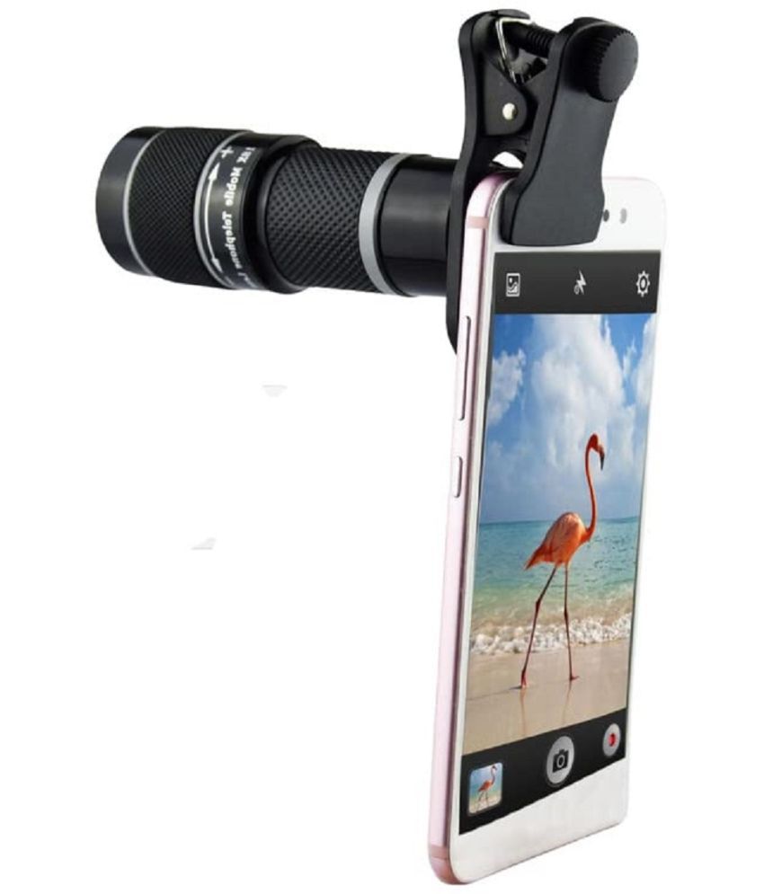    			Mobile Phone Telescope Binocular Monocular with Metal Telephoto Lens Kit Blur Background Effect for All Smartphones.