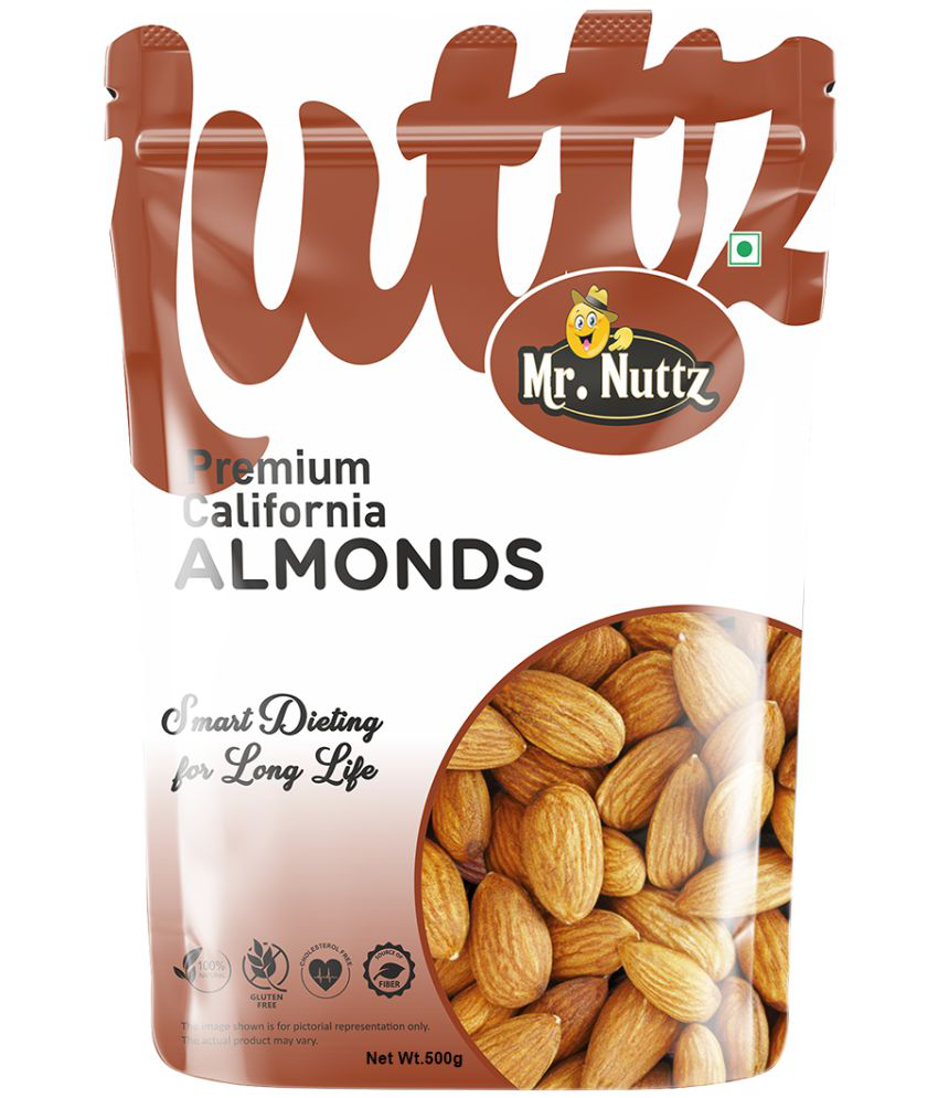     			Mr. Nuttz 100% Natural Premium California Almonds Badam 500 gram