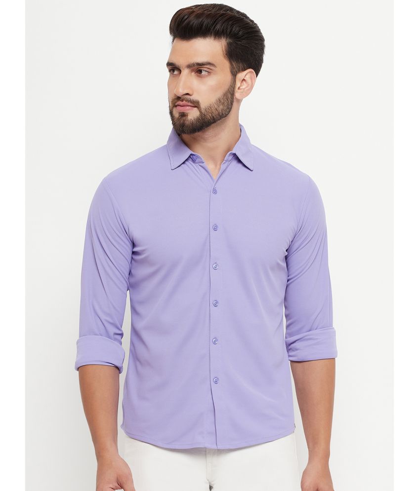     			renuovo - Lavender Cotton Blend Regular Fit Men's Casual Shirt ( Pack of 1 )