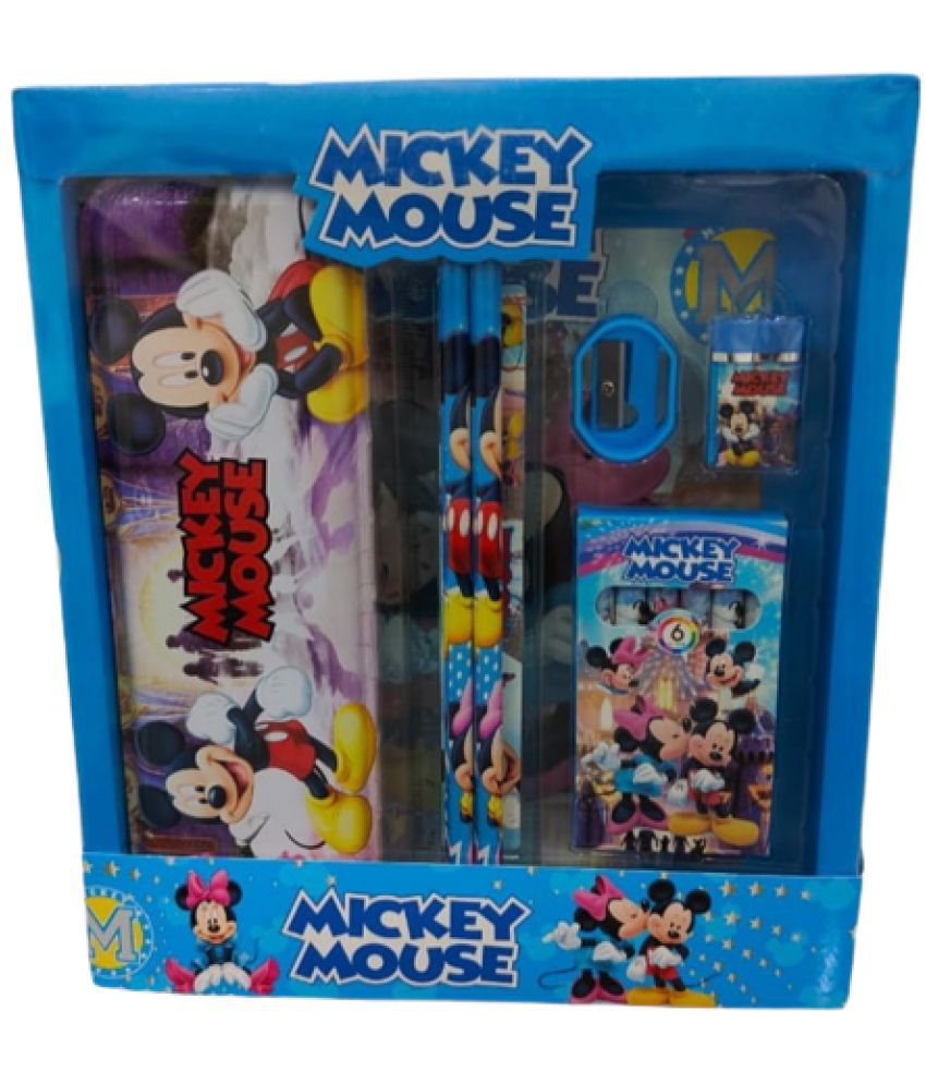     			2307Y- 12 pcs All in One MICKY MOUSE Theme Stationery Set Combo Boys Girls Dino Park Jurassic World Pencil Box Set
