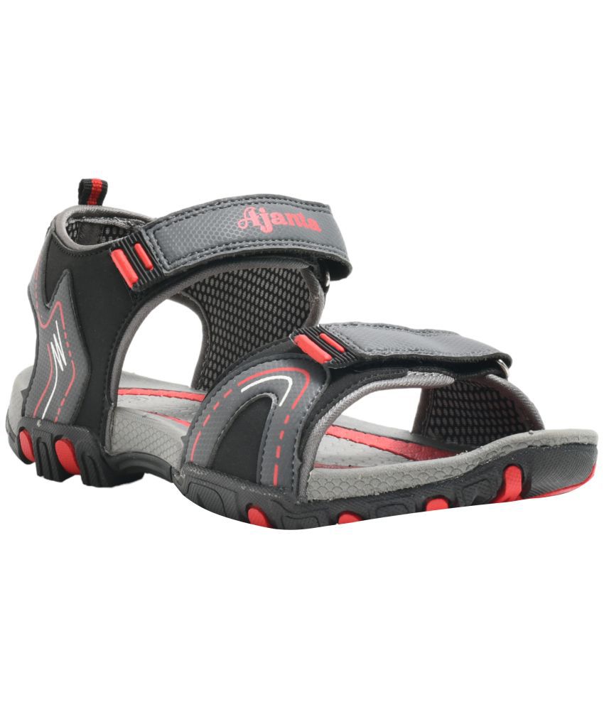     			Ajanta - Grey Men's Floater Sandals