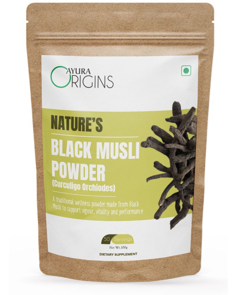     			Ayura Origin Nature's Black Musli Powder Nutrition Drink Powder 100 gm Unflavoured