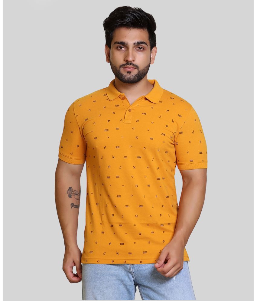     			FLYIND VOGUE OUTFIT - Mustard Cotton Regular Fit Men's Polo T Shirt ( Pack of 1 )