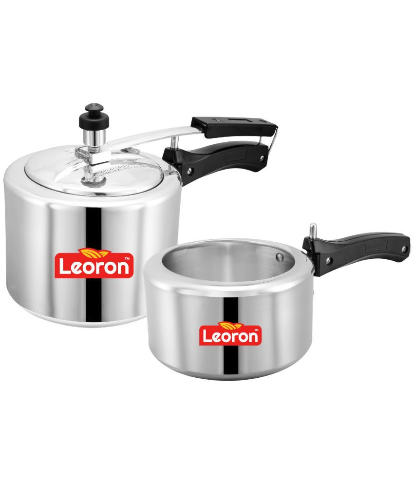     			LEORON 2 L,3 L Aluminium InnerLid Pressure Cooker Without Induction Base