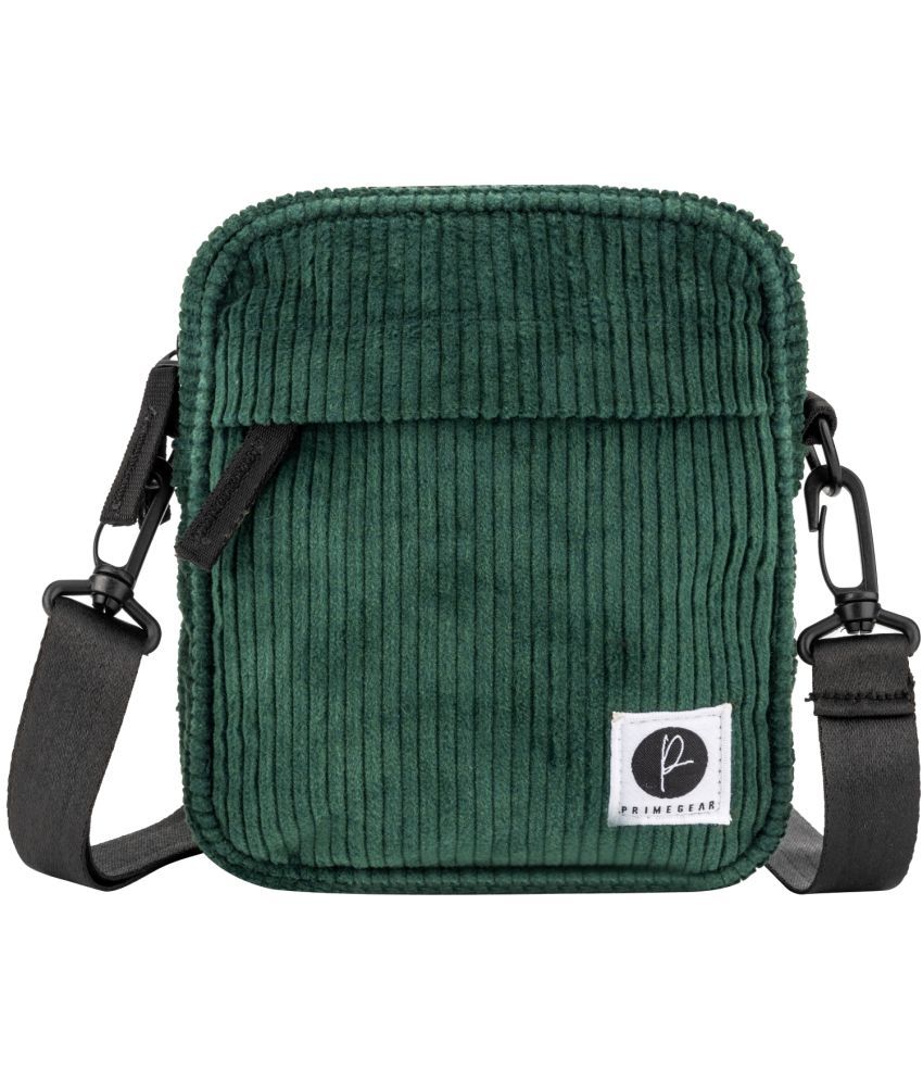     			Primegear - Green Fabric Sling Bag