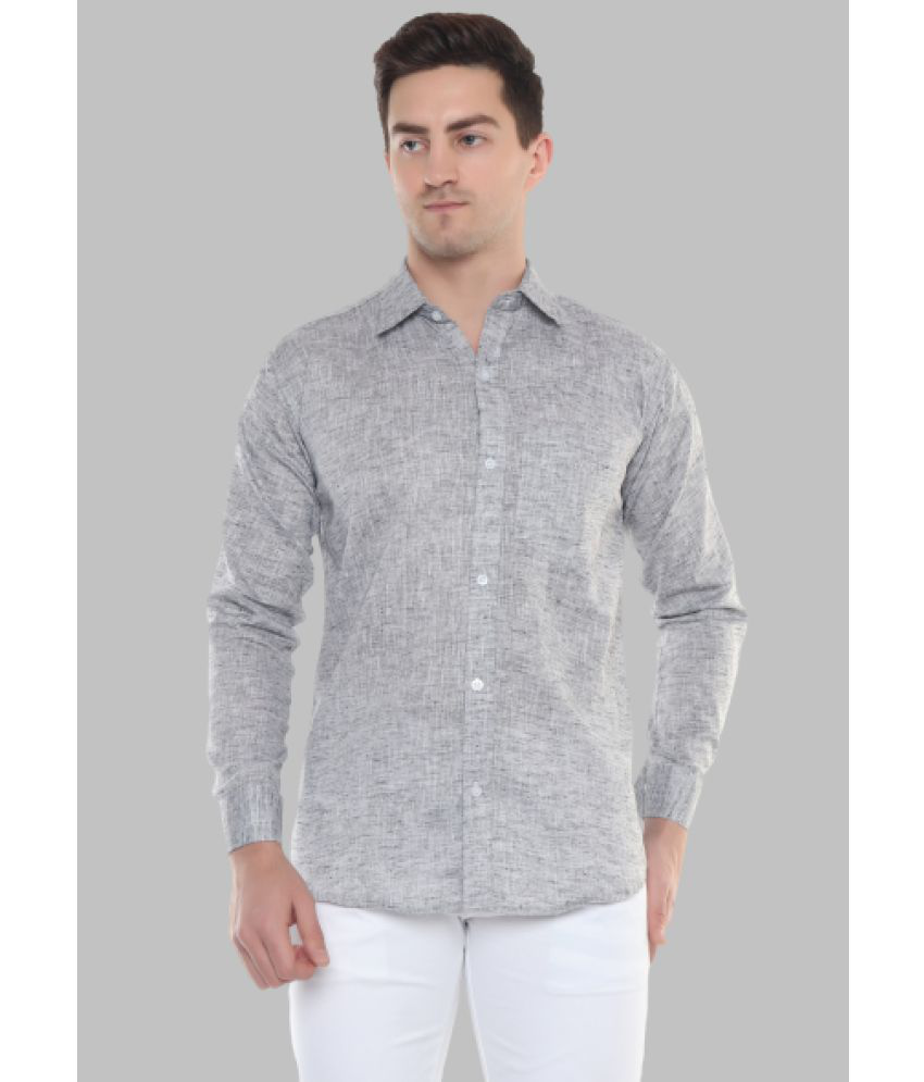     			SWADESHI COLLECTION - Grey Cotton Regular Fit Men's Formal Shirt ( Pack of 1 )