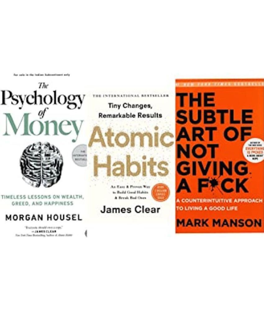    			The Psychology of Money + Atomic Habits + The Subtle Art of Not Giving F*ck (set of 3 books)