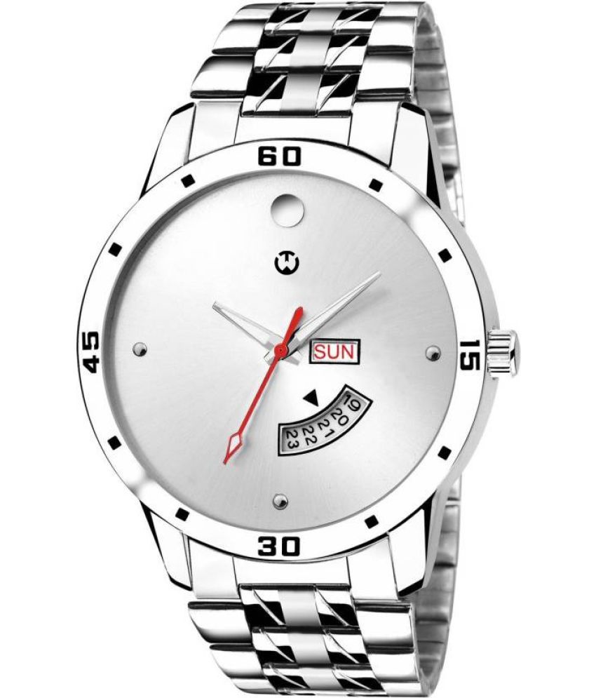     			Wizard Times - Silver STAINLESS STEEL Analog Men's Watch
