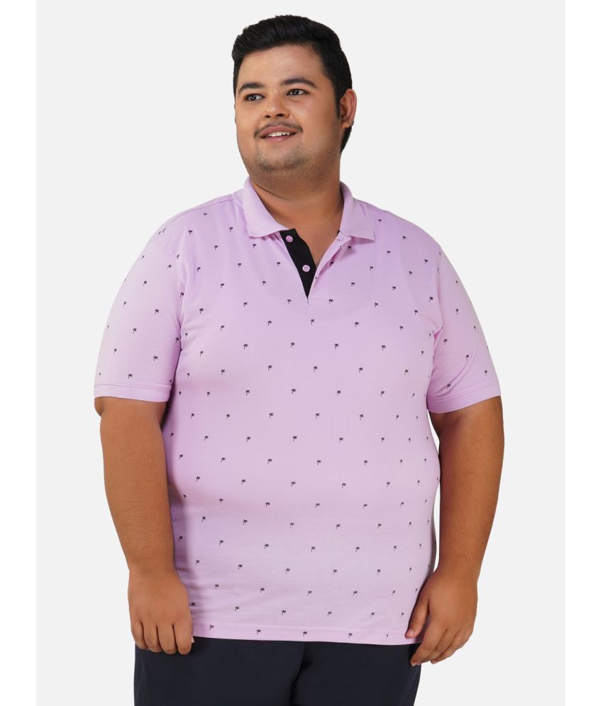     			XFOX - Lavender Cotton Blend Regular Fit Men's Polo T Shirt ( Pack of 1 )