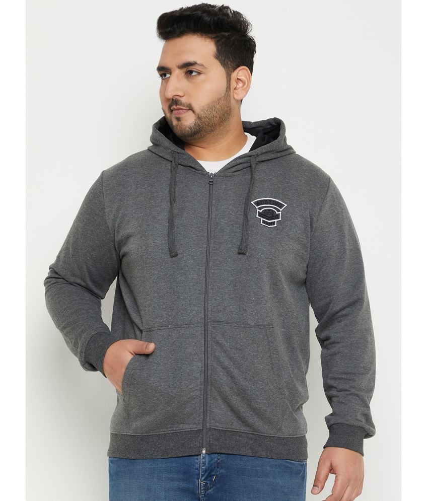     			AUSTIVO Fleece Hooded Men's Sweatshirt - Dark Grey ( Pack of 1 )