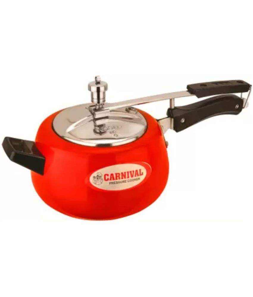     			Carnival Red cooker 1.5 L Aluminium InnerLid Pressure Cooker With Induction Base