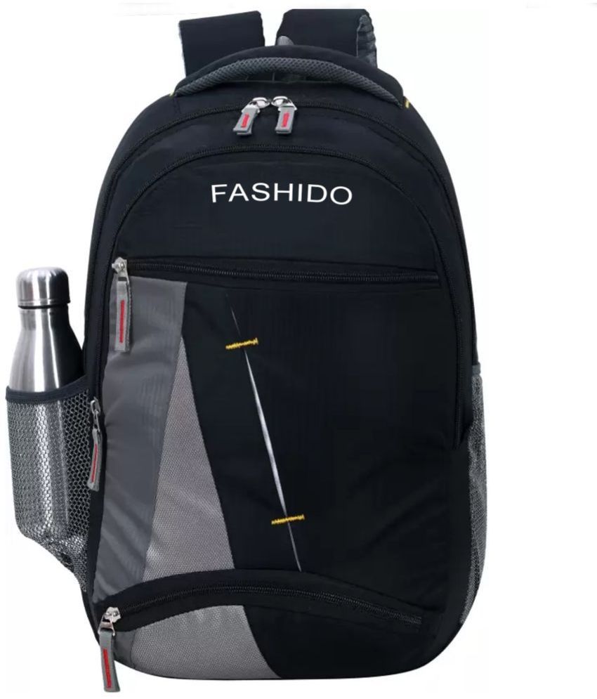     			FASHIDOFASHION - Black Polyester Backpack ( 35 Ltrs )