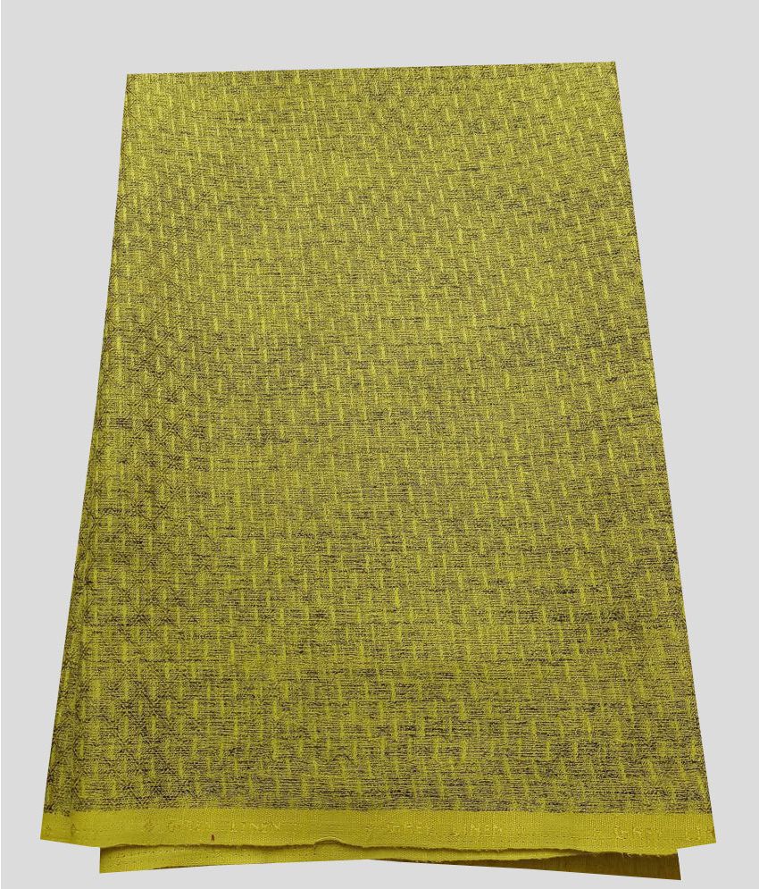    			JOHN STELLAR - Lime Green Linen Men's Unstitched Shirt Piece ( Pack of 1 )