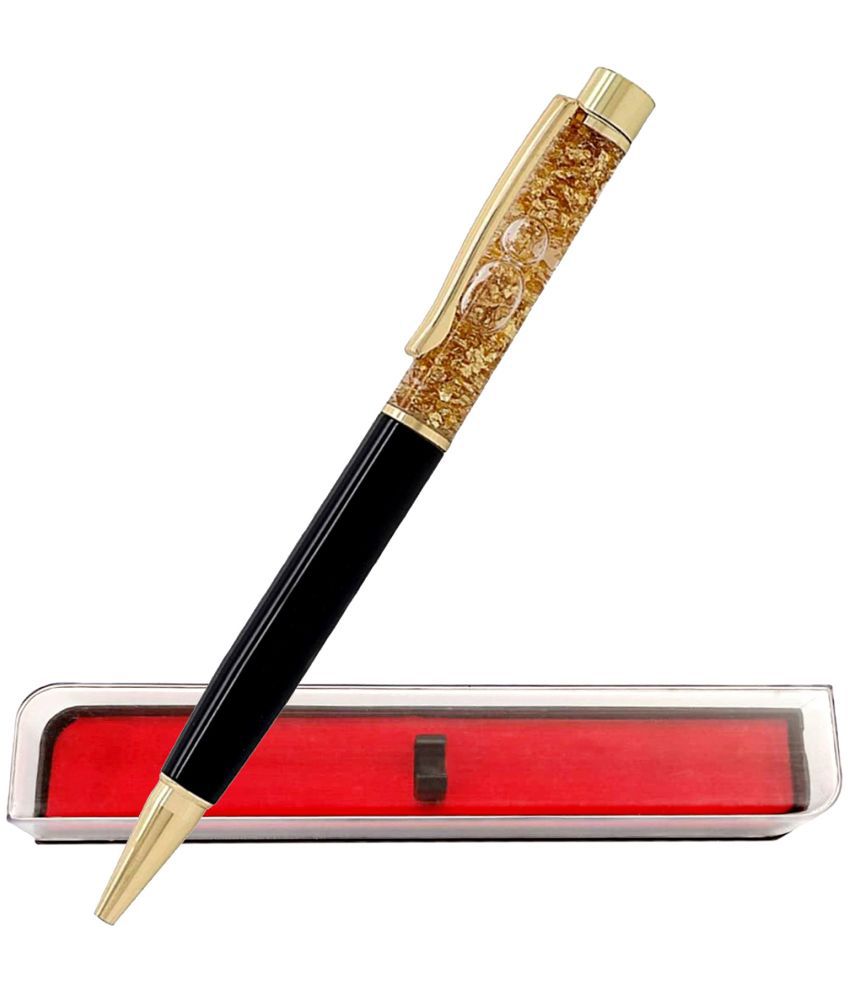     			KK CROSI Golden Gel Pen with Liquid Filled in Pen