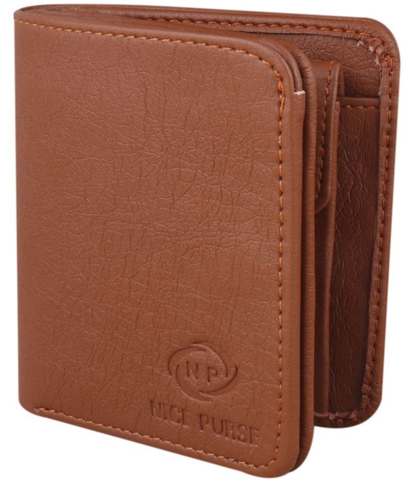     			Nice Purse - Brown Faux Leather Men's Two Fold Wallet ( Pack of 1 )