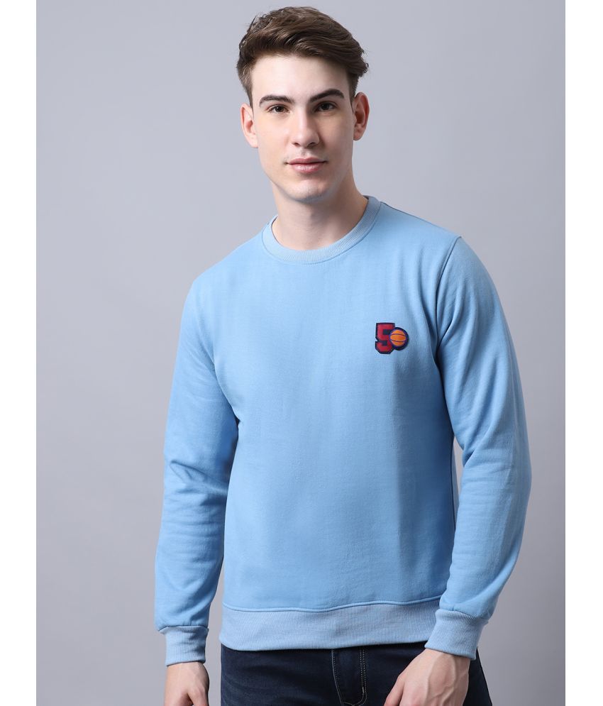     			OBAAN - Blue Cotton Blend Regular Fit Men's Sweatshirt ( Pack of 1 )