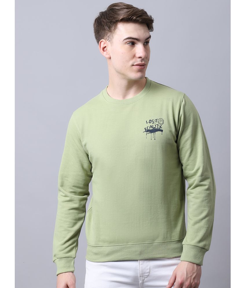     			OBAAN - Mint Green Cotton Blend Regular Fit Men's Sweatshirt ( Pack of 1 )