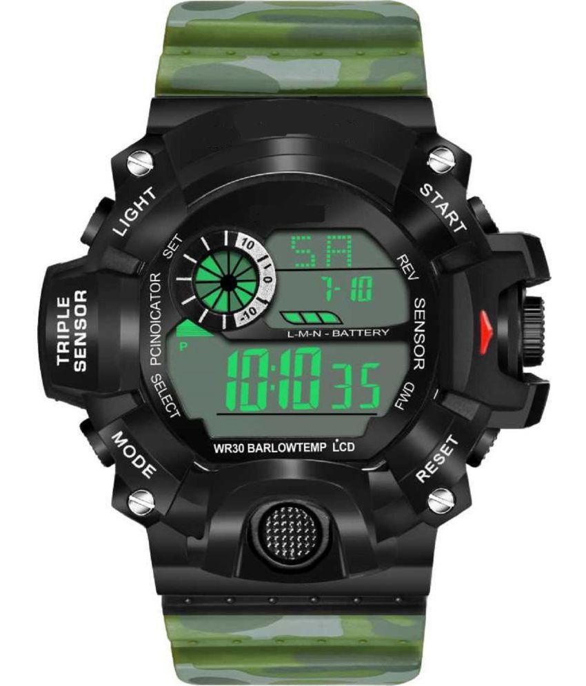     			Renaissance Traders - Multicolor PU Digital Men's Watch