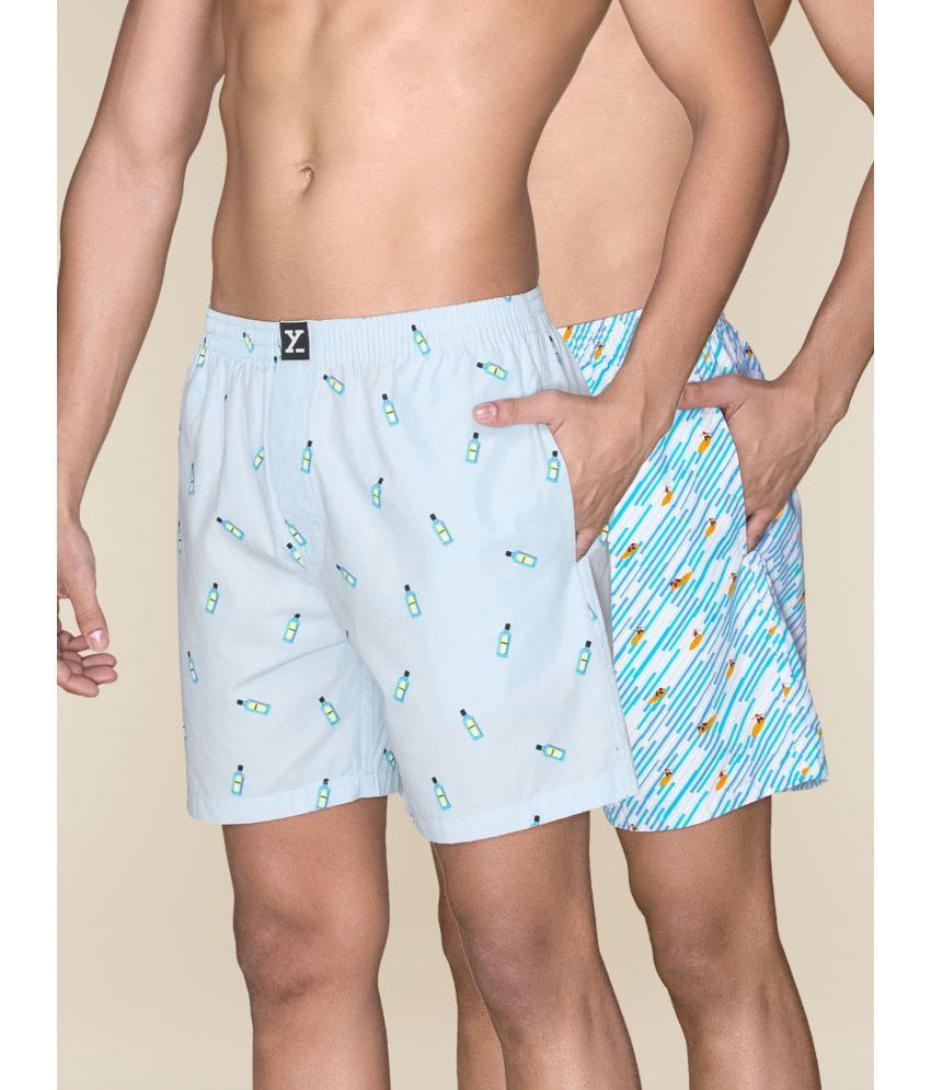     			XYXX - Multi Cotton Men's Boxer- ( Pack of 2 )