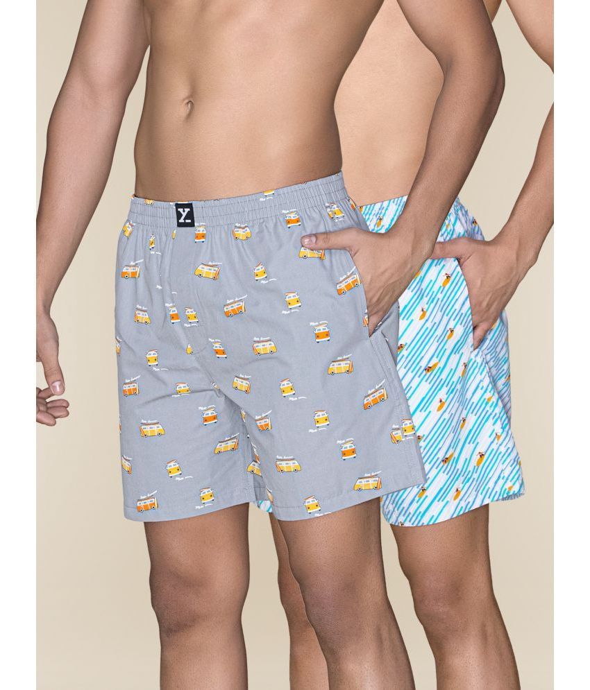     			XYXX Pack of 2 Cotton Men's Boxer- ( Multi )