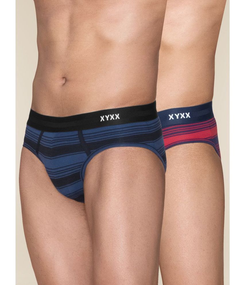     			XYXX - Multicolor Cotton Men's Briefs ( Pack of 2 )