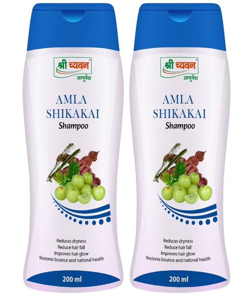    			Shri Chyawan Ayurved Amla Shikakai Shampoo Gel 200 ml Pack Of 2