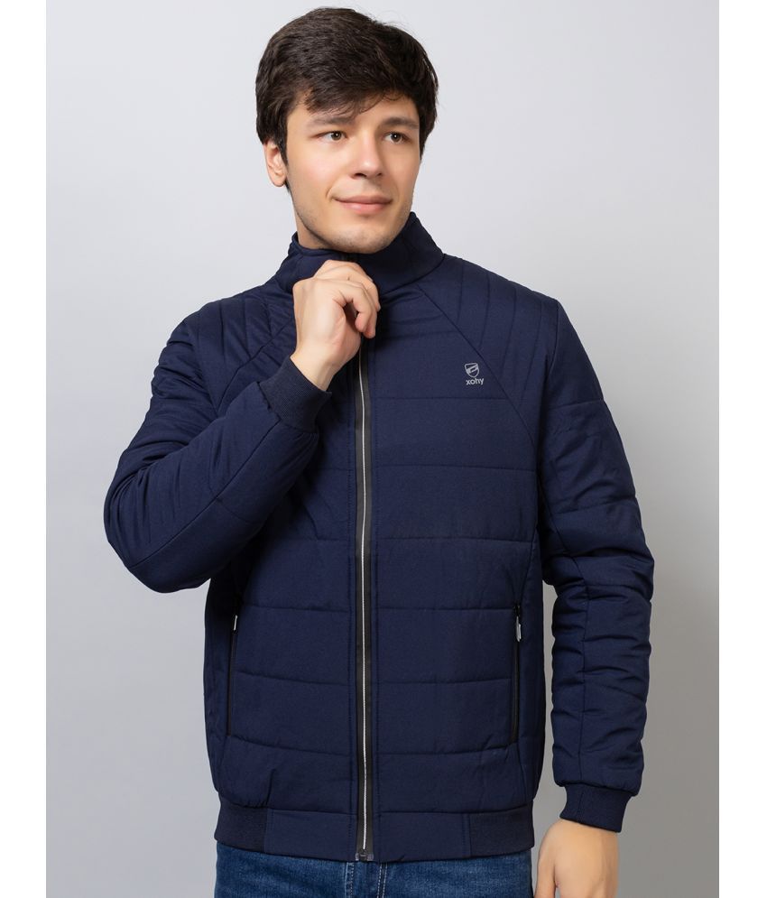     			xohy Cotton Blend Men's Puffer Jacket - Navy Blue ( Pack of 1 )