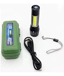 let light - 10W Rechargeable Flashlight Torch ( Pack of 1 )