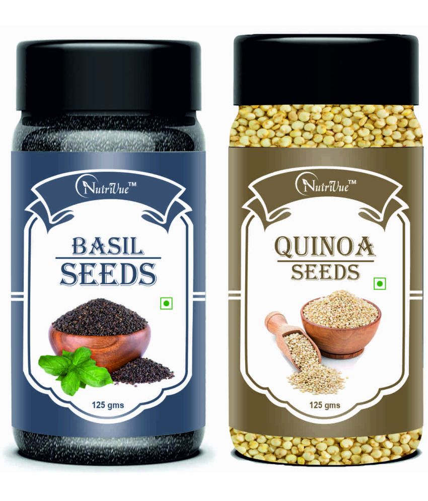     			NUTRIVUE Basil Seeds & Quinoa Seeds 250 gm Pack of 2