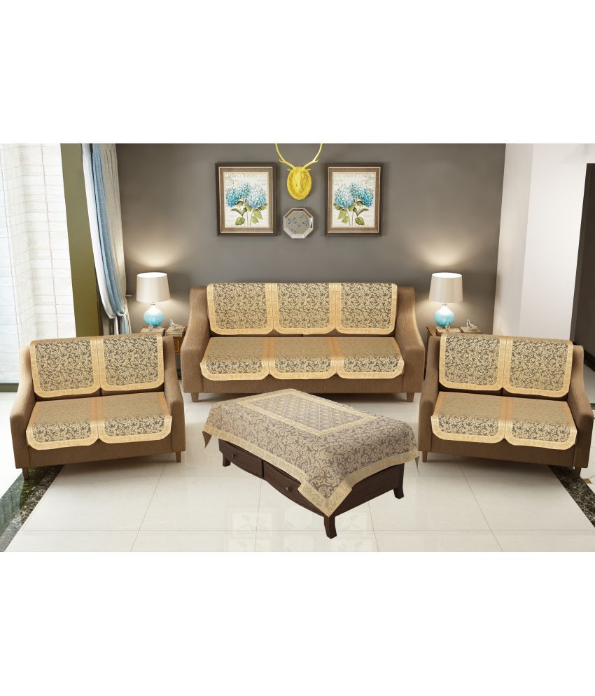     			WISEHOME - 7 Seater Poly Cotton Sofa Cover Set ( More Than 10 )