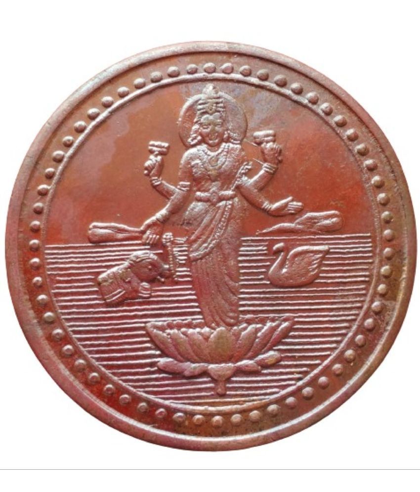     			100 GRAMS LAXMI JI STANDING COPPER TOKEN FOR POOJA AND COLLECTION