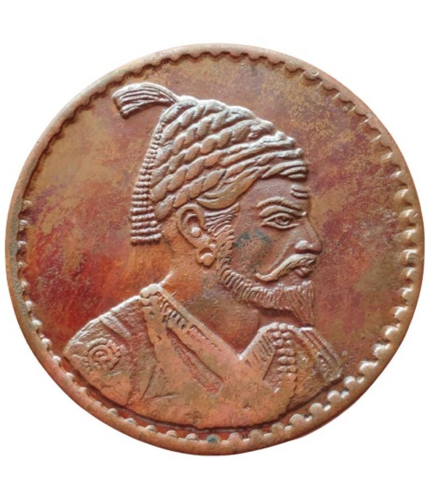     			CHHATRAPTI SHIVAJI MAHARAJ 100 GRAMS BIG SIZE COPPER TOKEN