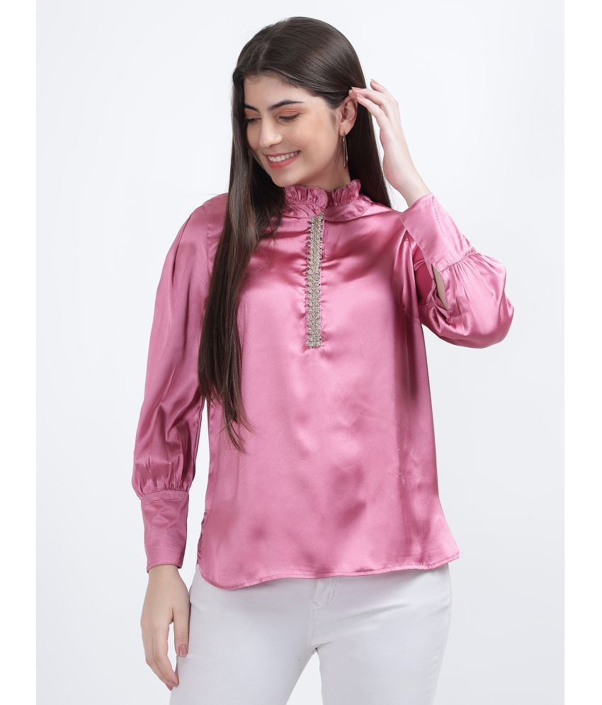     			DRAPE AND DAZZLE - Pink Polyester Women's Regular Top ( Pack of 1 )