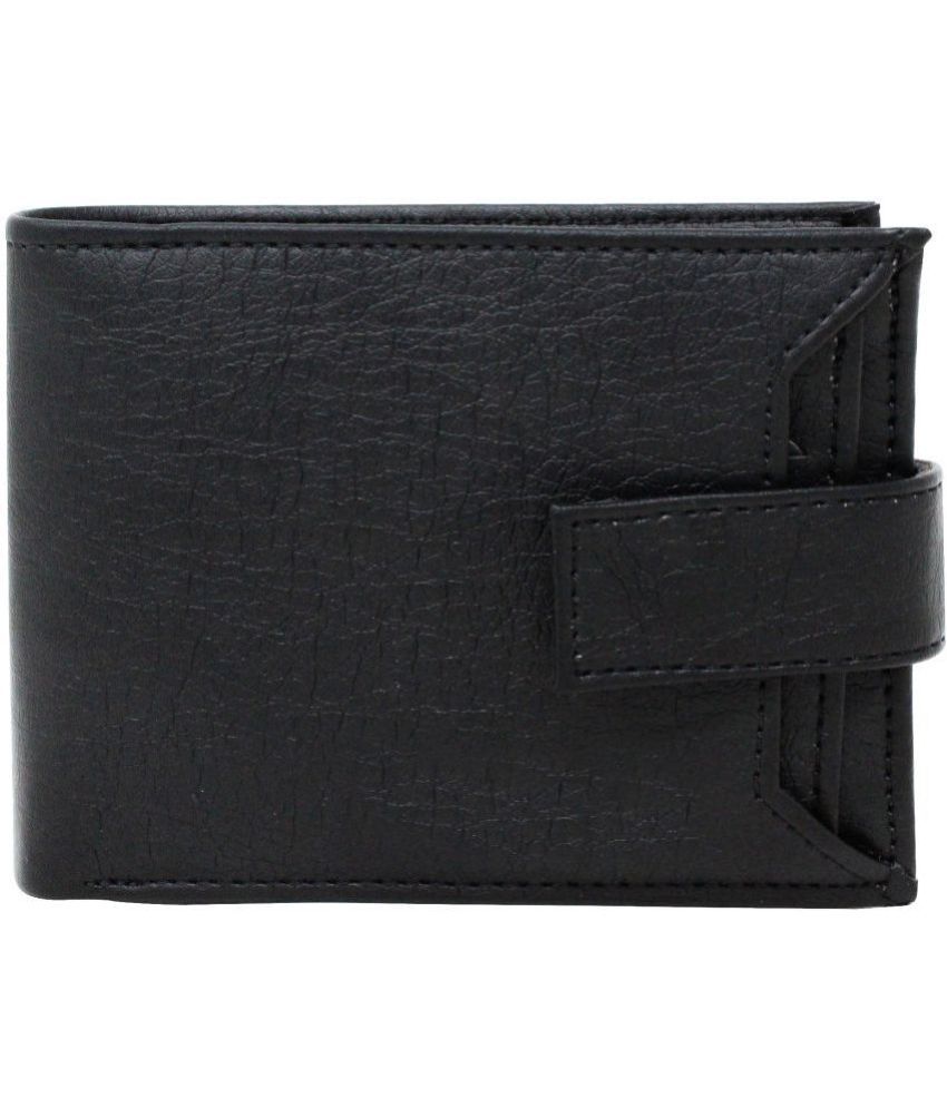     			GEEO - Black Faux Leather Men's Two Fold Wallet ( Pack of 1 )